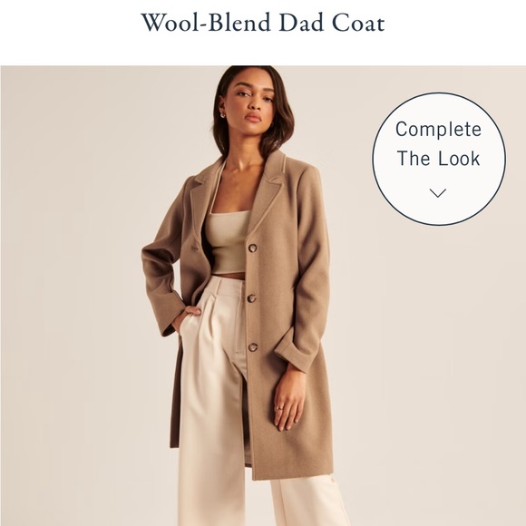 Abercrombie and Fitch Brown Dad Pea coat Size M - Picture 5 of 5